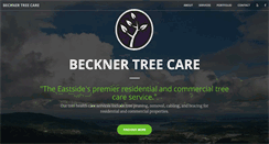Desktop Screenshot of becknertreecare.com